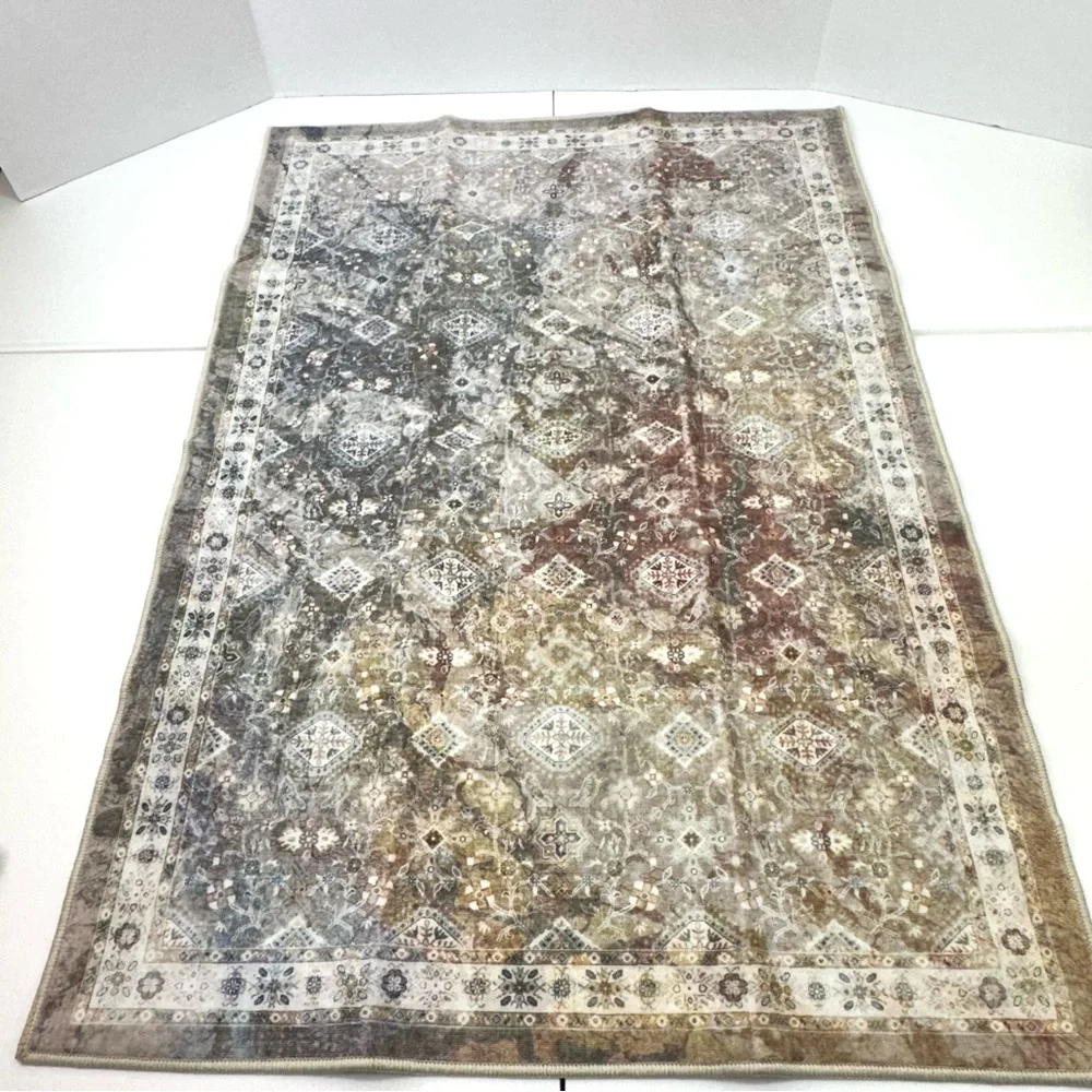 Retro Bohemian Rug 2x3 ft